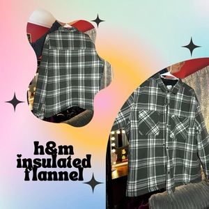 h&m insulated flannel